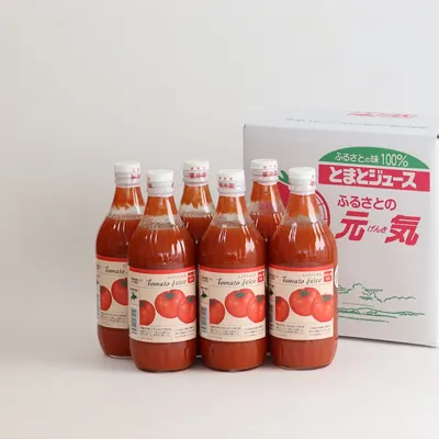 ふるさとの元気500ml×6本入【下川町産完熟トマトジュース】