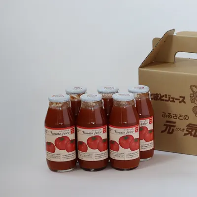 ふるさとの元気180ml 6本入【下川町産完熟トマトジュース】